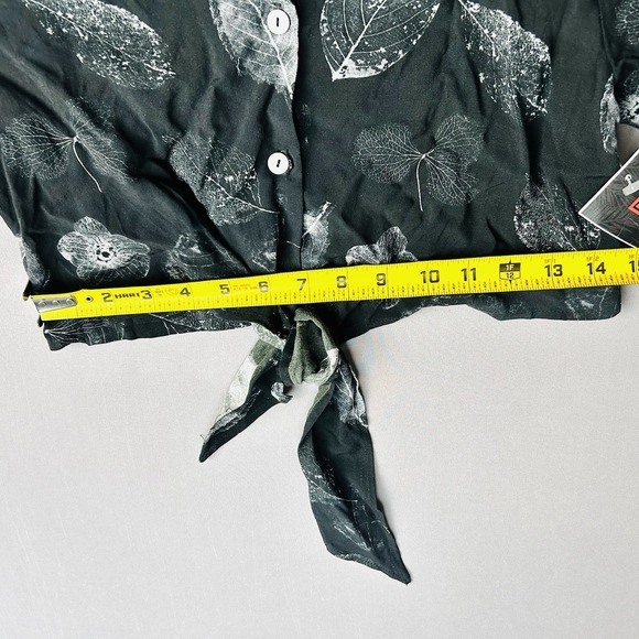 Jurassic World Juniors‎ XS Tie Button Up Crop Top NEW With Tags - Picture 8 of 11